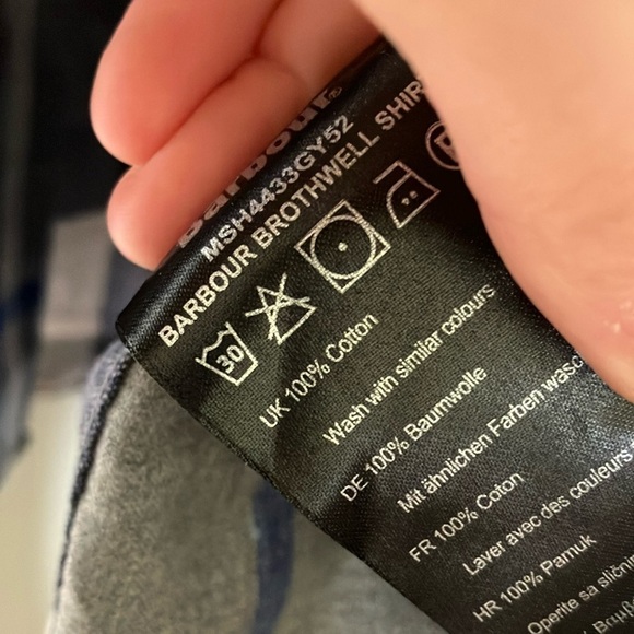 Barbour brothwell Navy and Gray Checkered Shirt - Picture 4 of 7